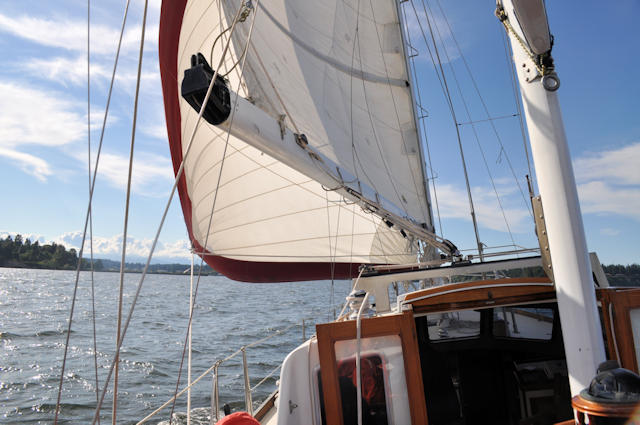 Sail Bainbridge na ilha de Bainbridge.