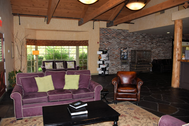 The lobby at the Village Green Resort.