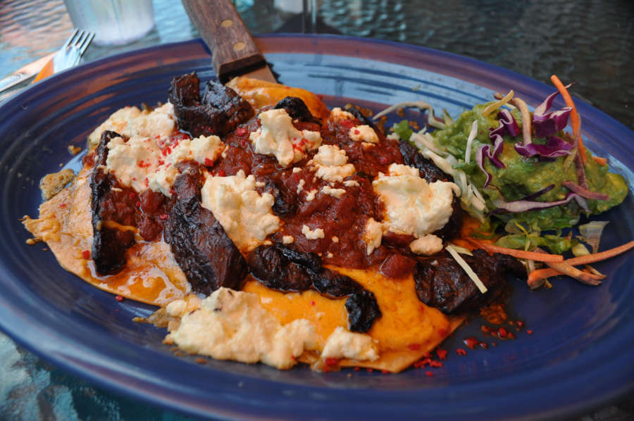 Enchiladas em San Carols na ilha de Bainbridge.