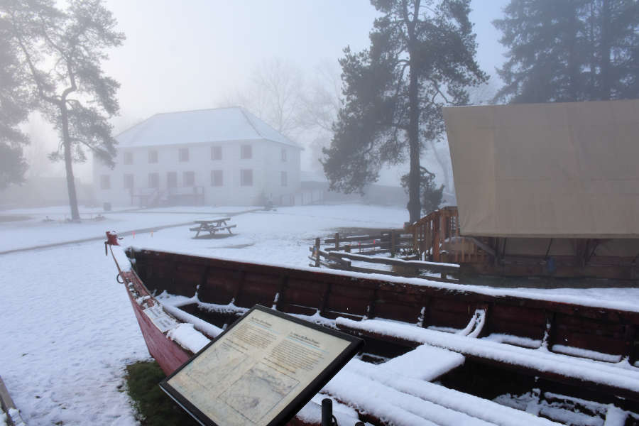 The Big House at Fort Langley National Historic Site.