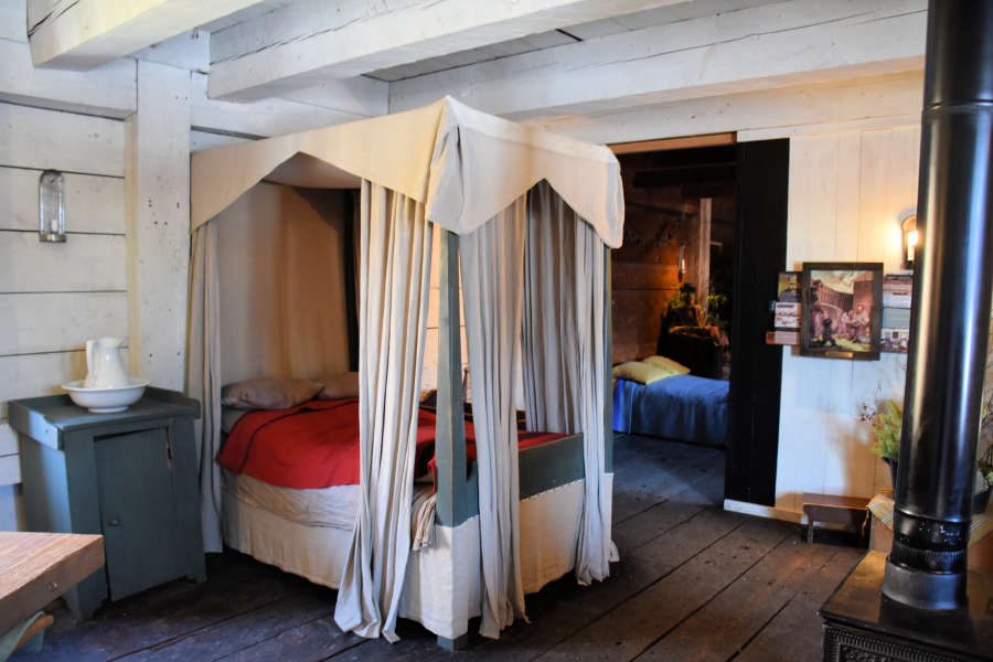 The servant's quarters at Fort Langley National Historic Site.