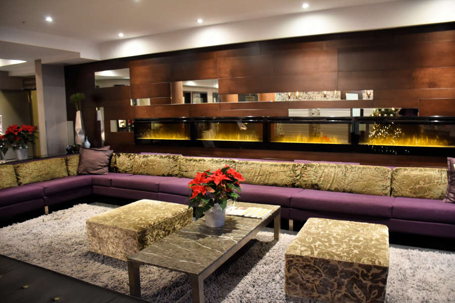 The lobby at the Sandman Signature Langley Hotel.