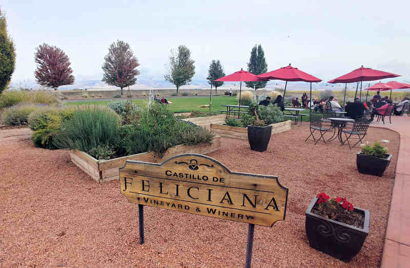 The view from Castillo De Feliciana in Walla Walla, Washington. 