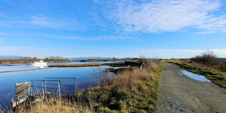 The Swinomish Channel Trail on Fidalgo Island.