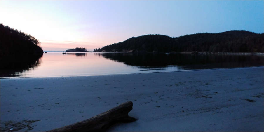 Bowman Bay sunset in Anacortes.