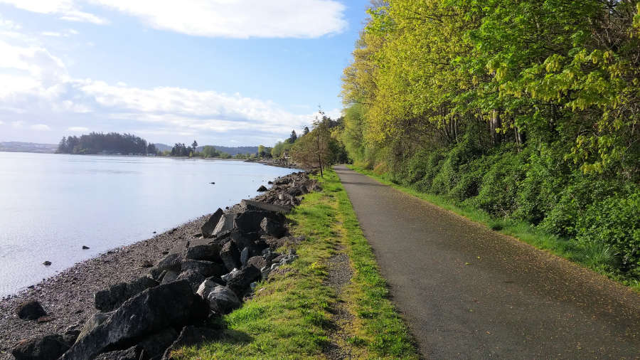 The Tommy Thompson Trail in Anacortes, Washington/