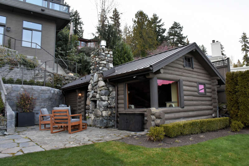 The lakeside cabin near Seattle in Medina, Washington.