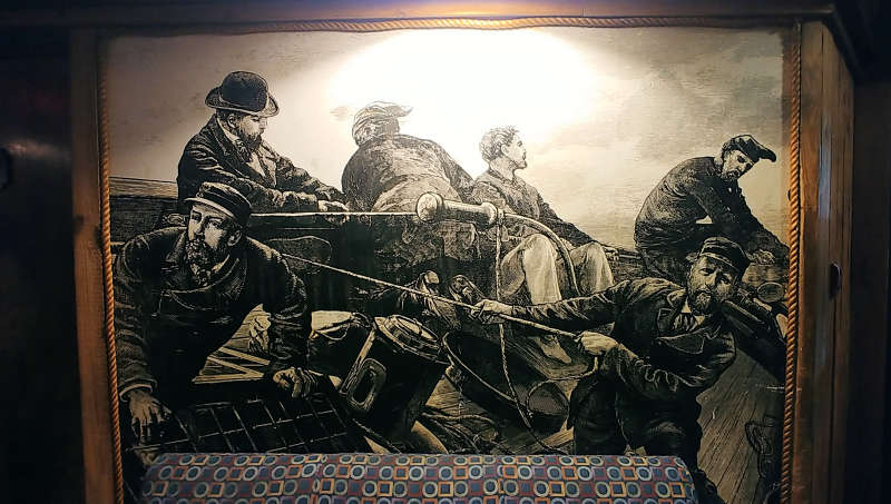 A portrait of seamen in the SeaGalley in Union Gap, Washington.