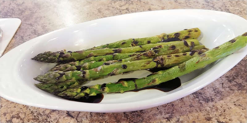 Grilled asparagus at Old Town Pump Saloon in Union Gap, Washington.
