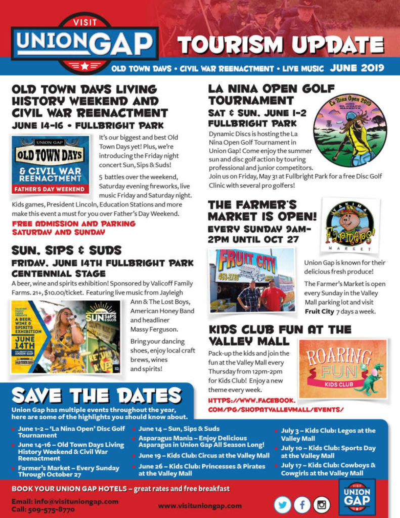 June events in Union Gap, Washington.