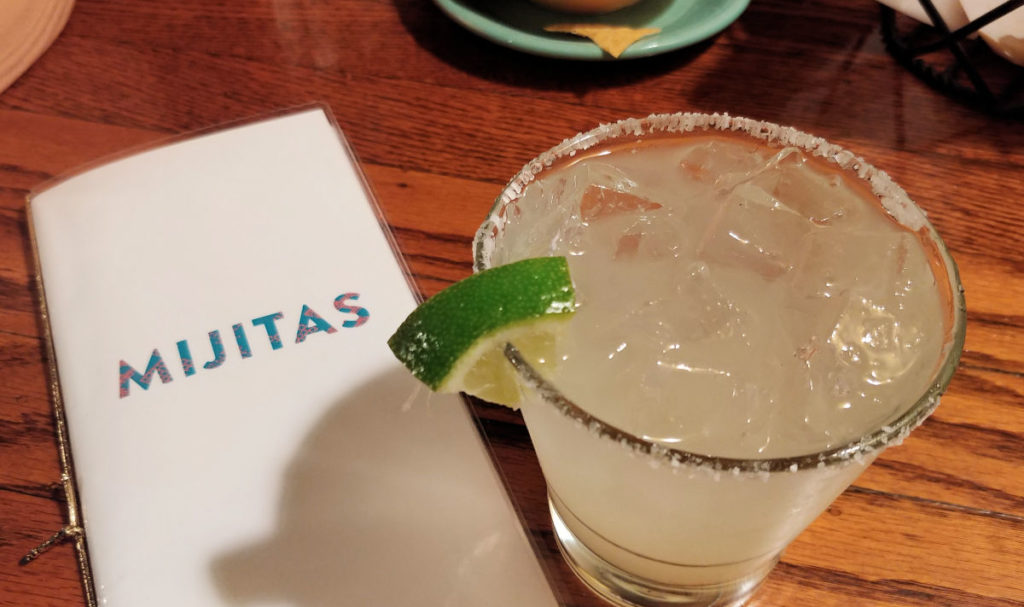 A margarita at Mijitas in Eastsound on Orcas Island. 