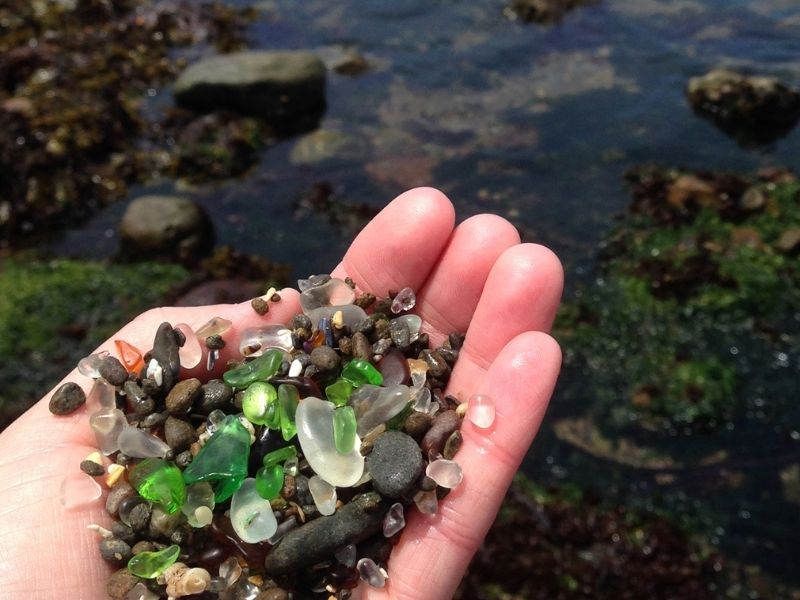 Spectacular Sea Glass Beach in Port Townsend, Washington 