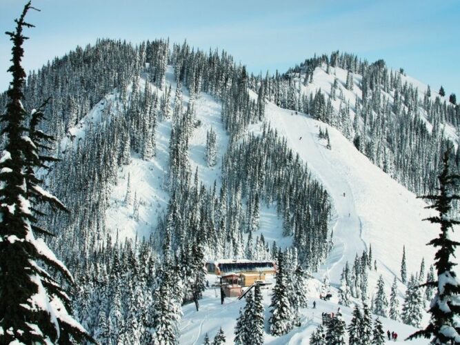 a ski resort area in stevens pass washington a great winter getaway destination