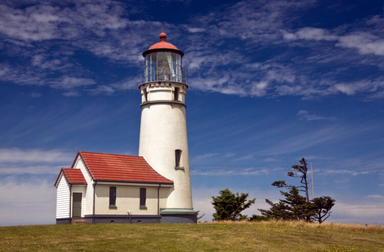 cape blanco lighthouse on a sunny day, one of the top lighthouses to visit oregon
